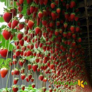 Клубника ампельная Анастасия купить по цене от 370р. в интернет-магазине «Посадика» с доставкой почтой в в Кольчугиное и по всей России – [изображение №1].